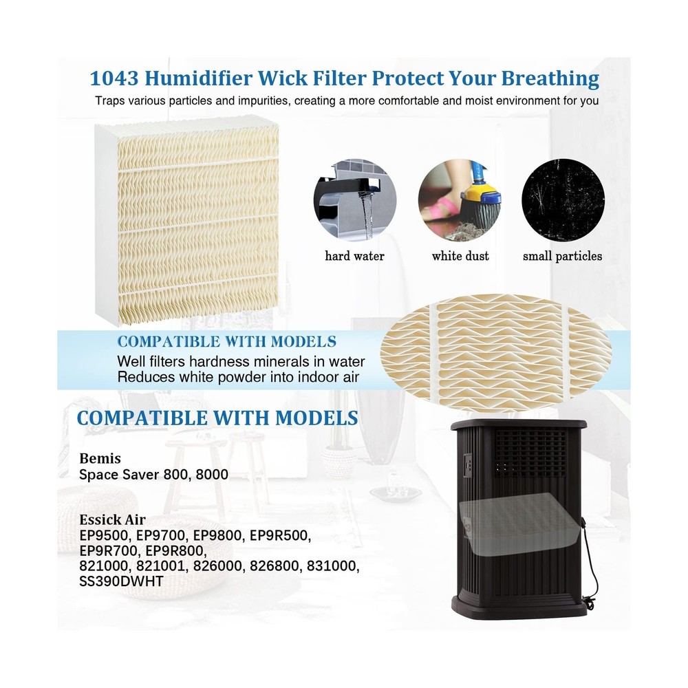 Fetechmate 2 Pack 1043 Humidifier Wick Filter Replacement for E... USA FAST SHIP