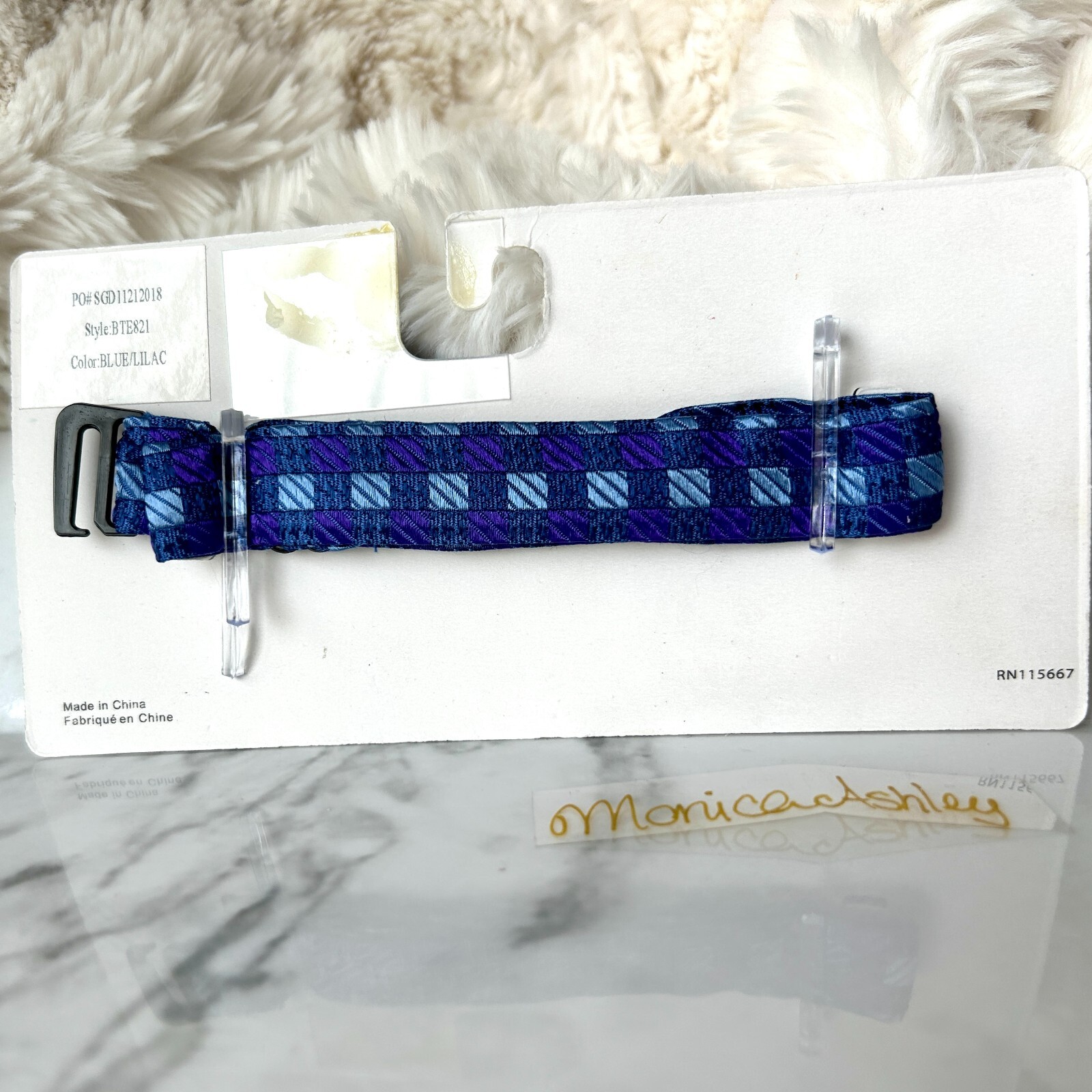 Isaac MIZRAHI Boy's Bow Tie 100% Silk, Blue | Adjustable ONE SIZE, Geometric NEW