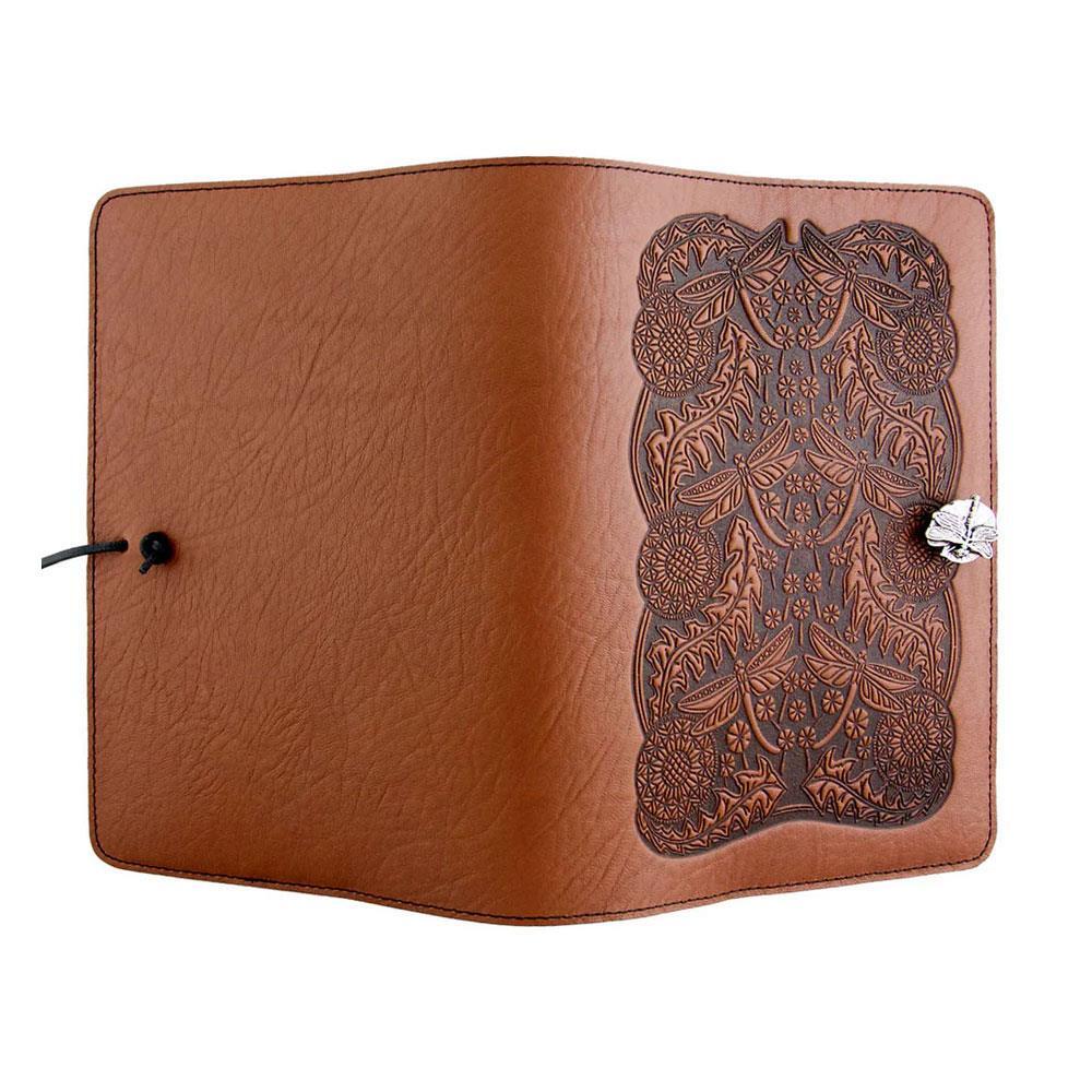 Handmade Dandelion Seed Design Saddle Leather Journal Diary Notebook