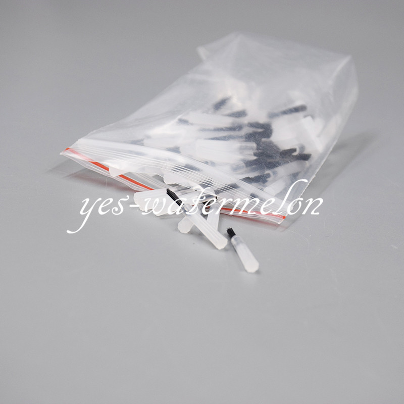 300 Pcs Dental Micro Brush Tips Composite Black + 3 Pcs Applicator Brush Handle