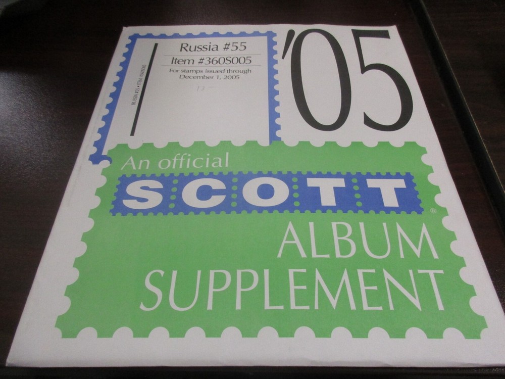 "SCOTT" RUSSIA #55 ALBUM SUPPLEMENT  W/FREE SHIPPING!!