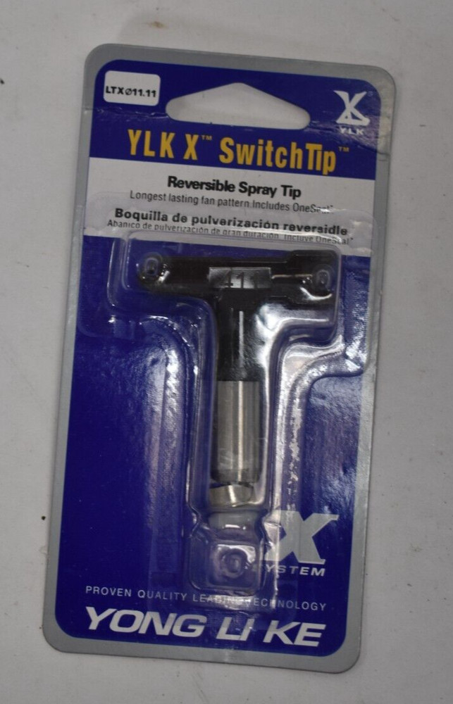 YLK X Switch Tip Reversible Spray Tip Long Lasting Fan Pattern LTX 11.11 H 12 C
