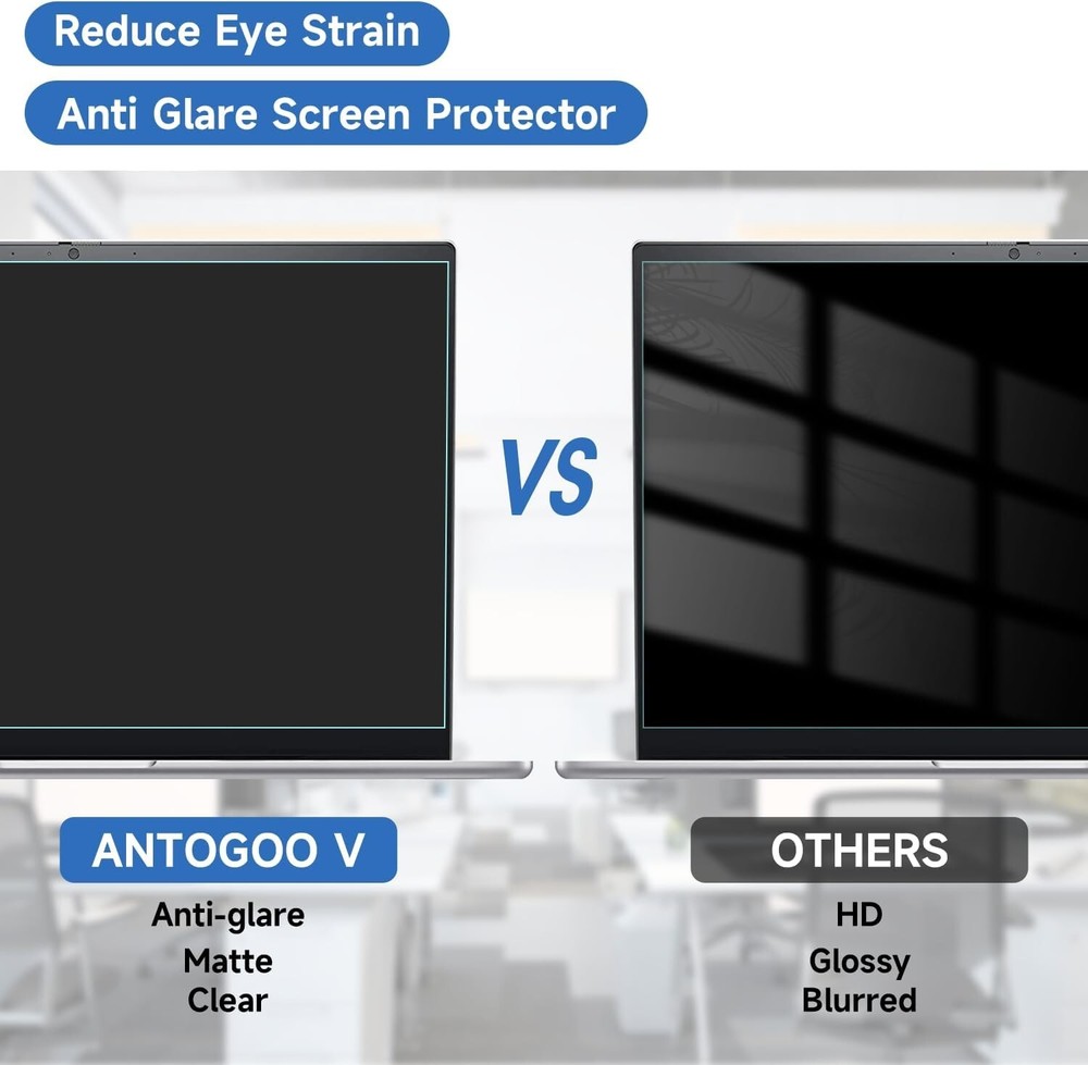 2-Pack 14'' Laptop Screen Protector - Anti-Blue Light, Scratch-Resistant Matte