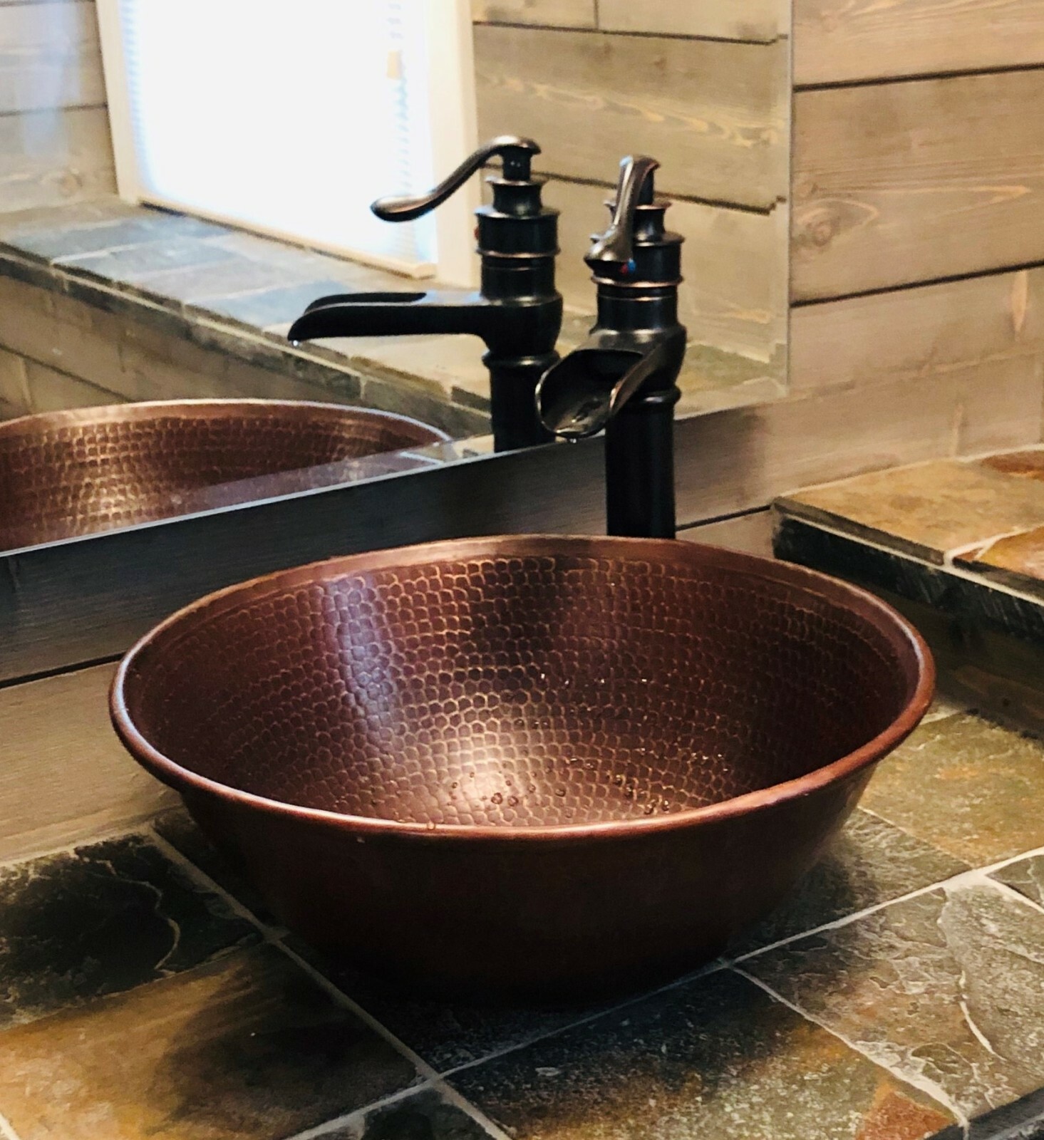 14" Round Copper Vessel Sink Your Choice of Color