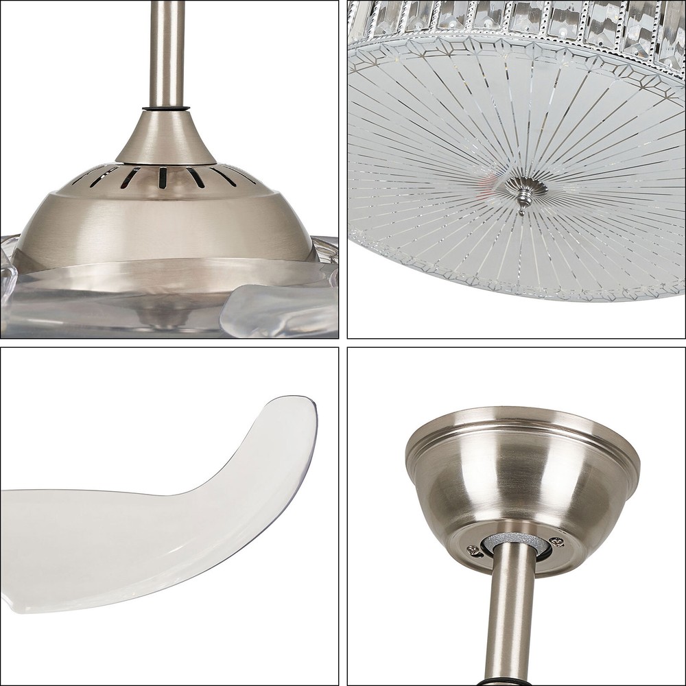 42 Inch Ceiling Fan Light and Remote Control Ceiling Fan Light 3 Light Color