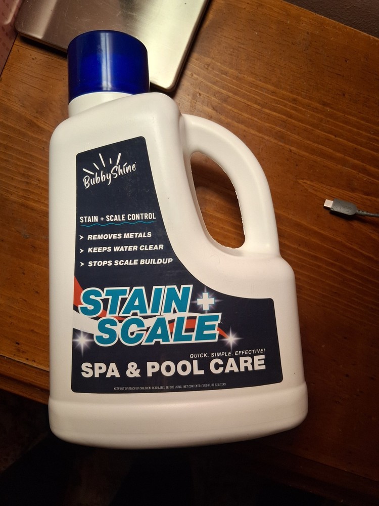 BubbyShine Stain & Scale Control For Spa & Pool Care 3 Liters