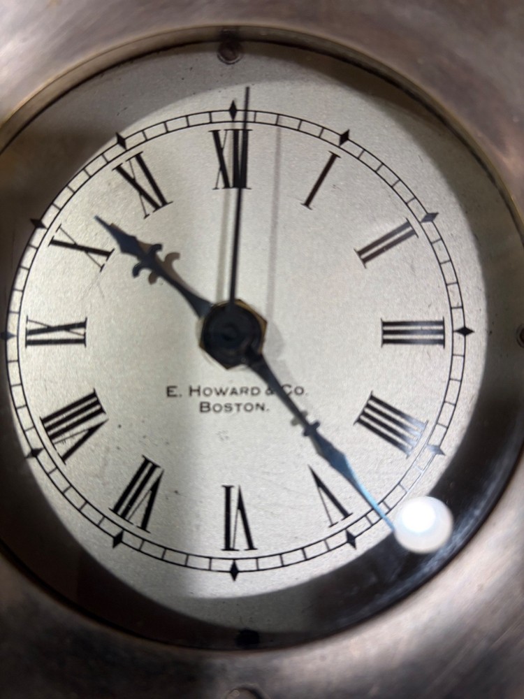 E HOWARD & Co Ships Clock w/Barometer