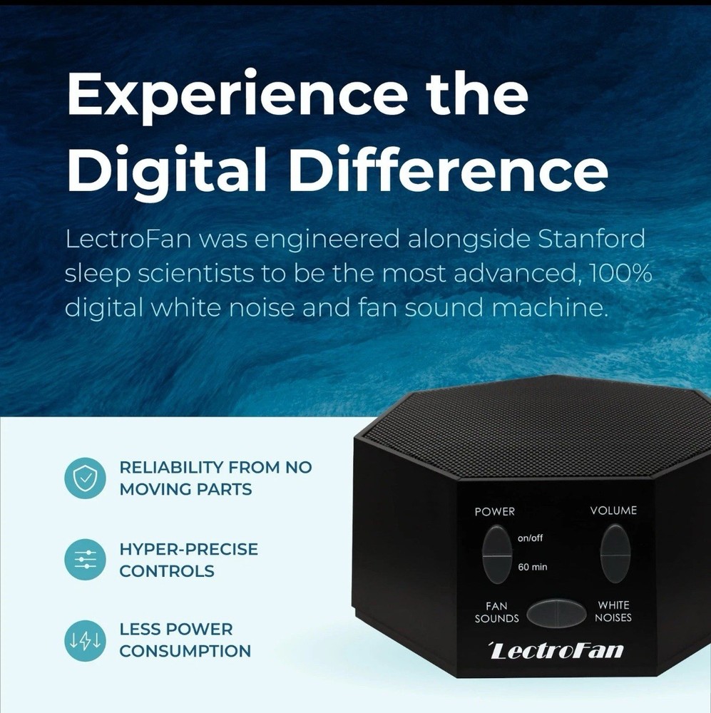 Adaptive Sound Technologies LectroFan Classic white Noise Machine Compact black