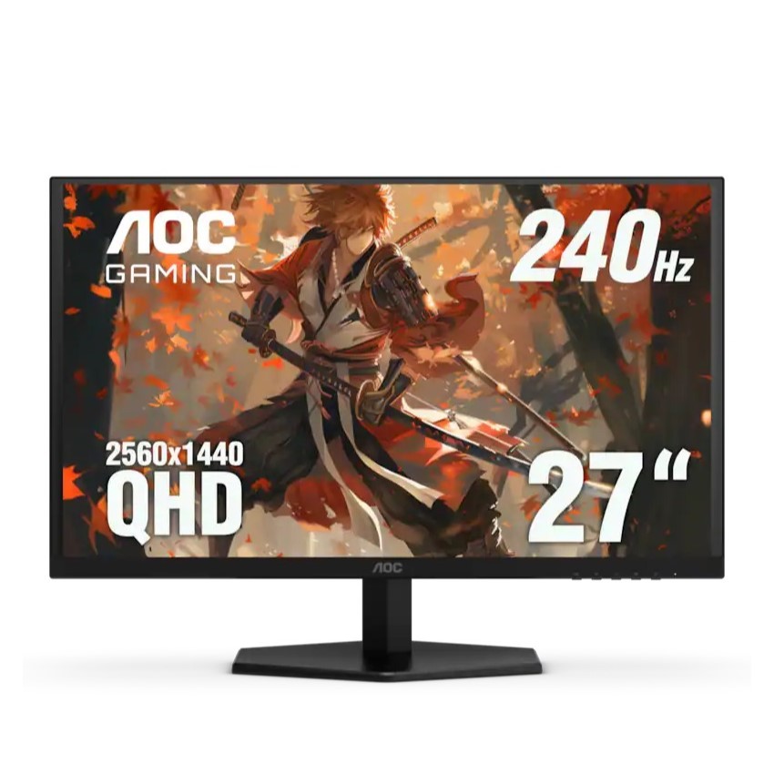 AOC 27" Q27G42ZE IPS, QHD, 240Hz, G-Sync Compatible, Gaming Monitor - Black