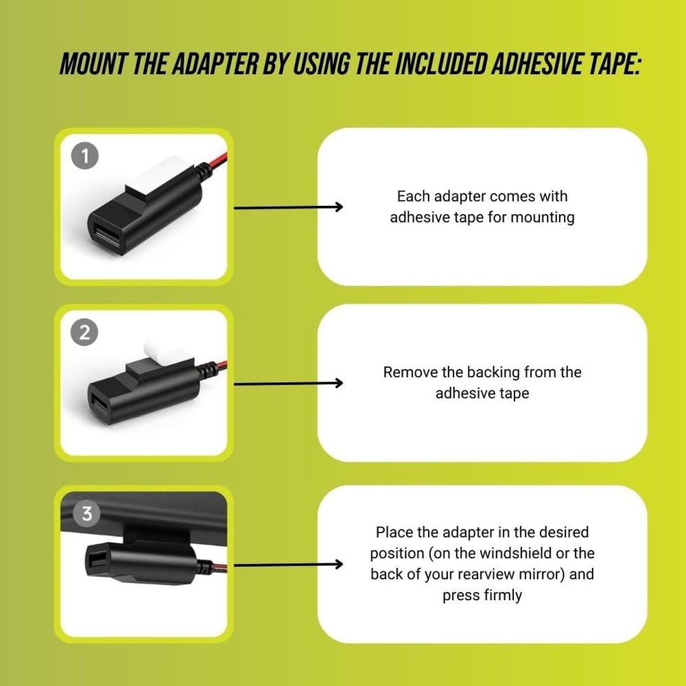 Instrument camera power adapter (10-pin E-type) for some Mazda vehicles