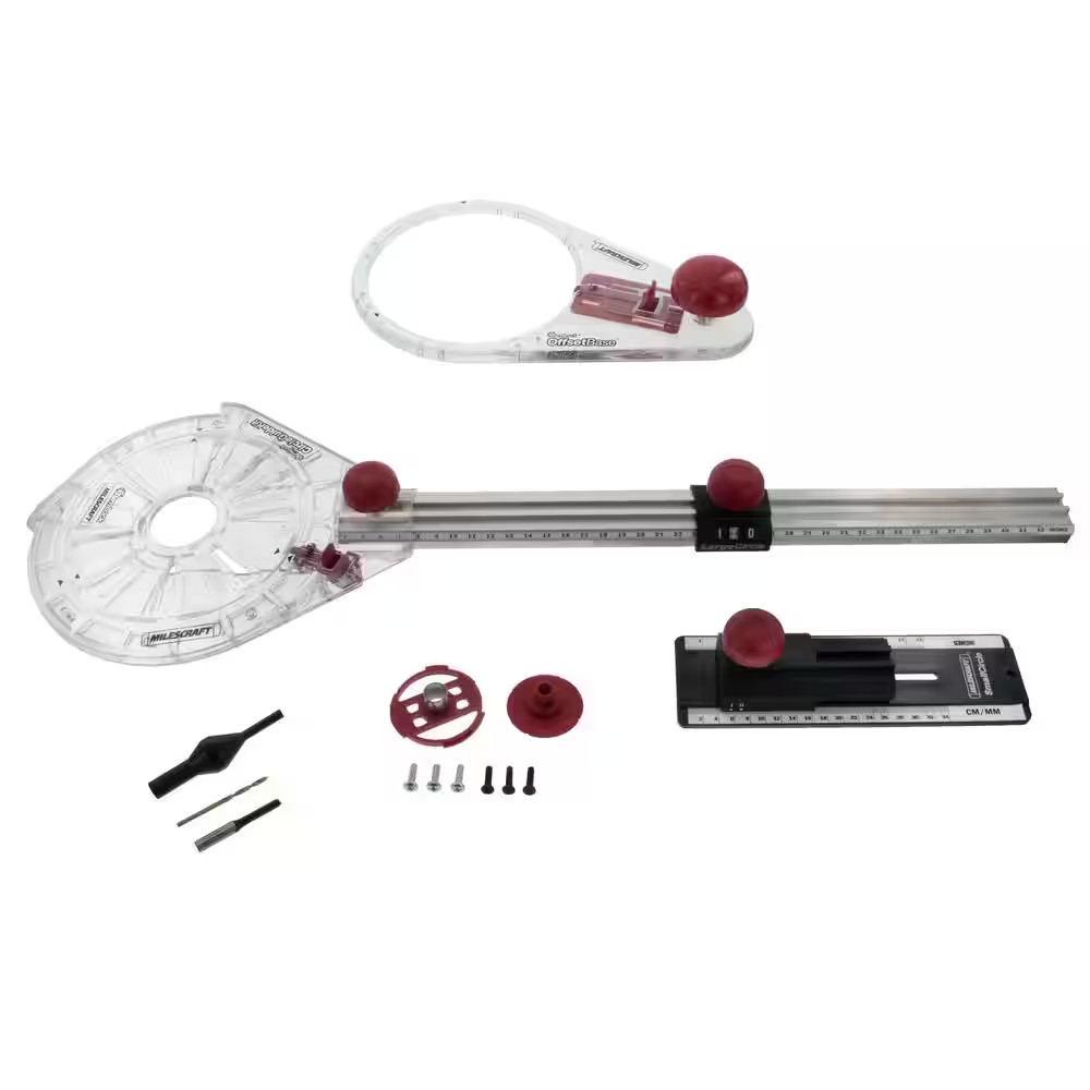 Milescraft Router Circle Jig CircleGuideKit Small Large Circle Cutting Guide