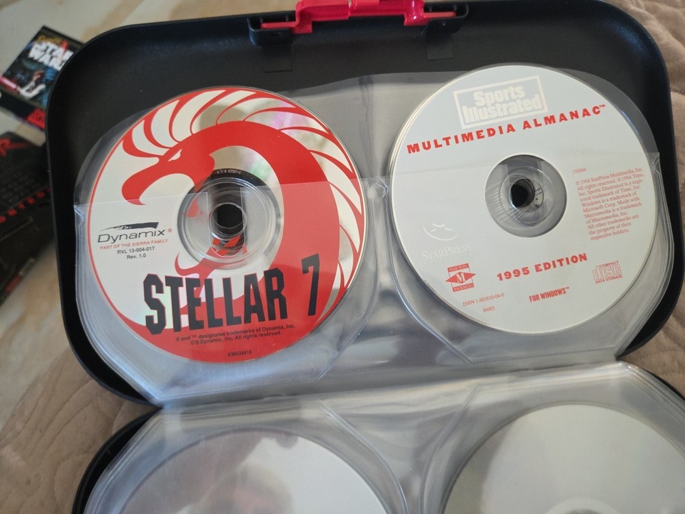 CD Box Holder By ALPHA W/ MISC CDs