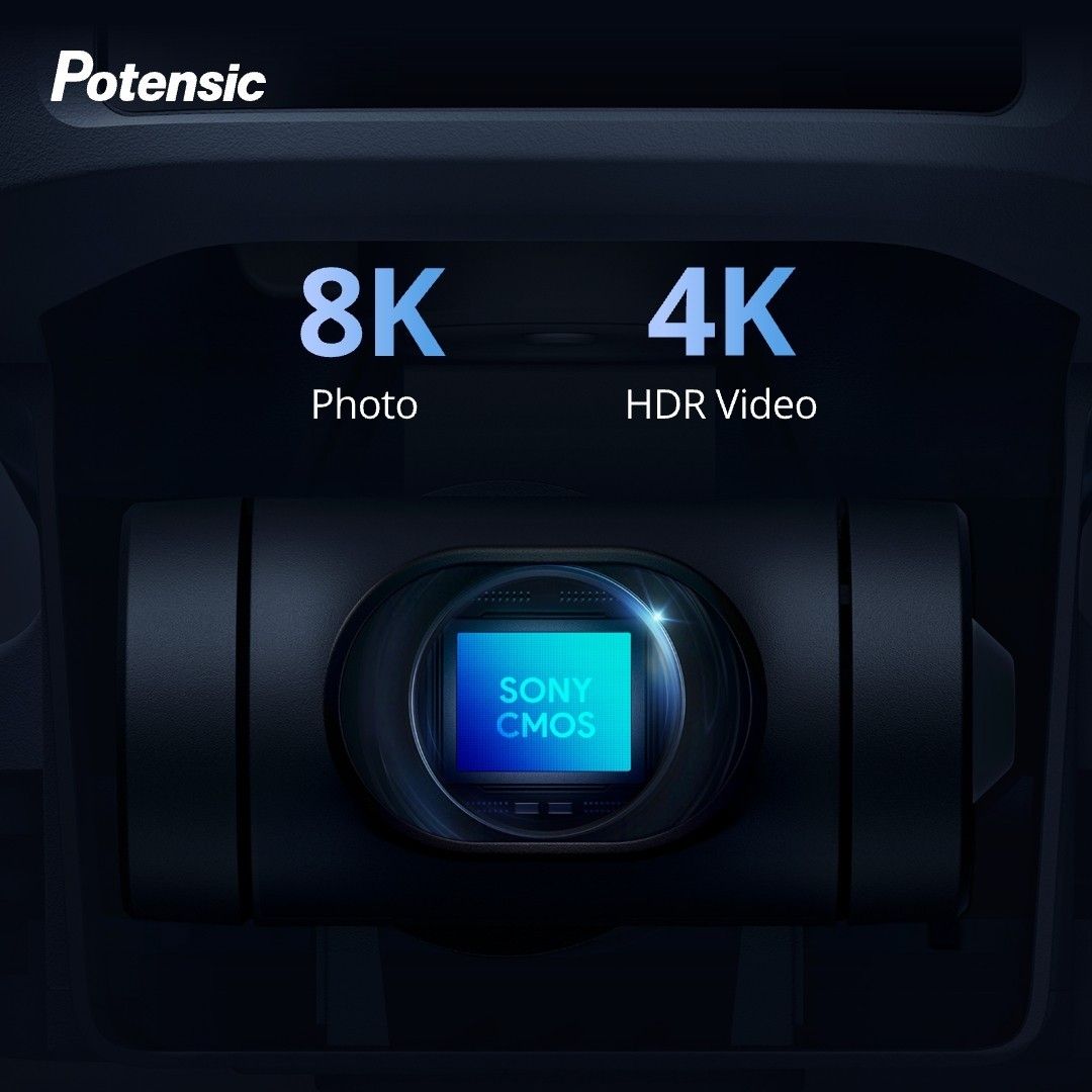 Potensic ATOM 2 Fly More Combo with RC PTD 1 Drone 4K Camera 3-Axis Gimbal