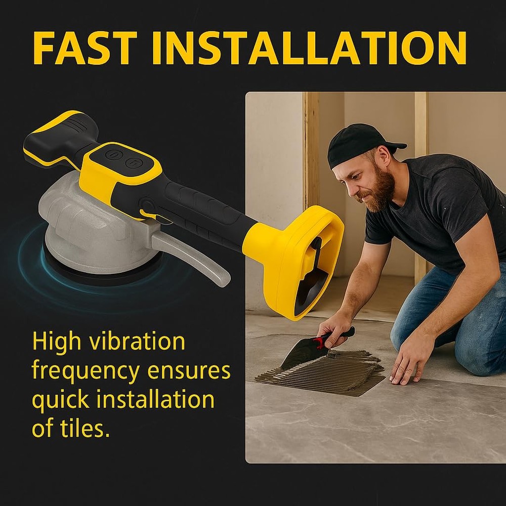Cordless Tile Vibration Leveling Tool for DeWalt 20V Battery: 150W Power Tile...