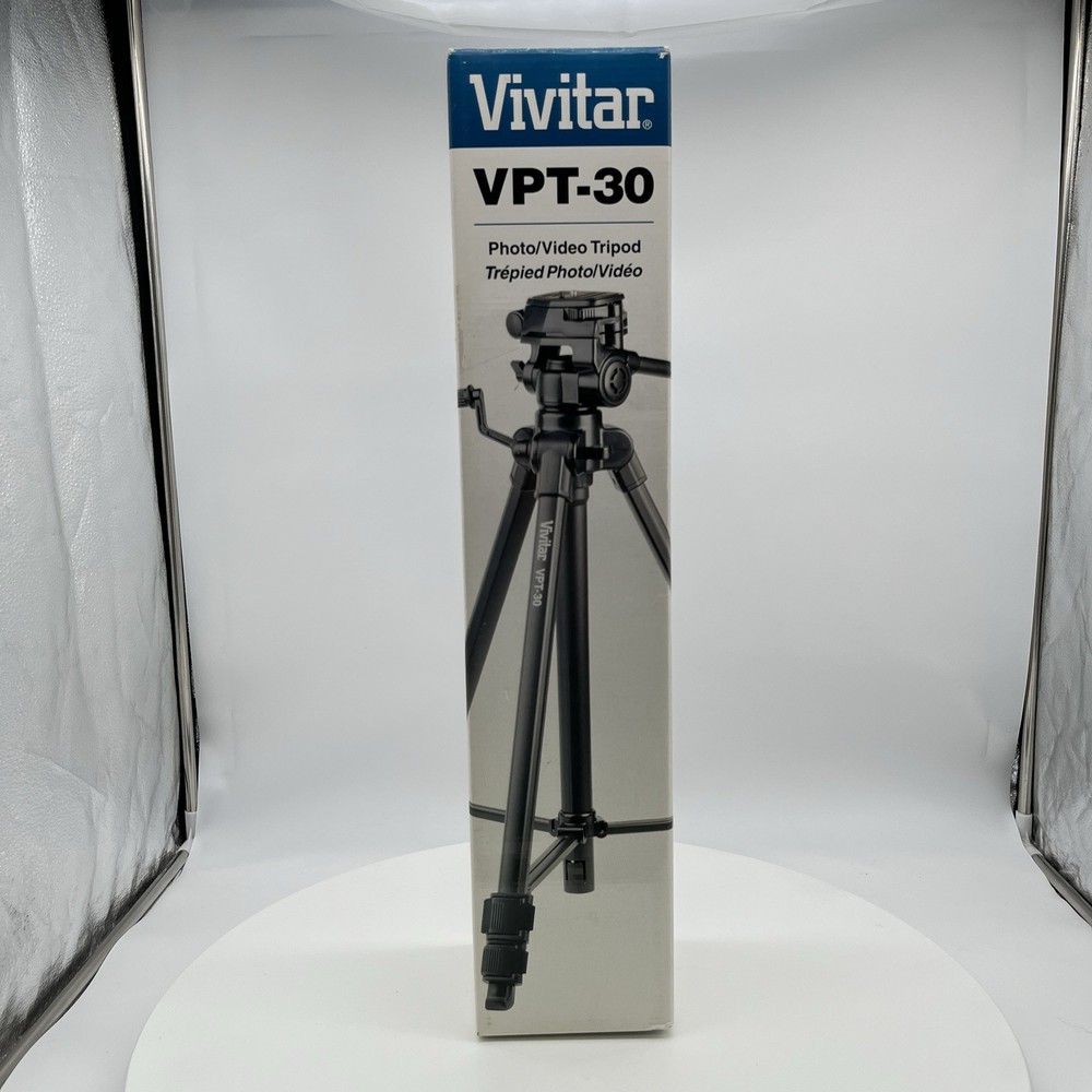 Vivitar Tripod VPT-30 Black ,60” Extended, Quick Release Platform