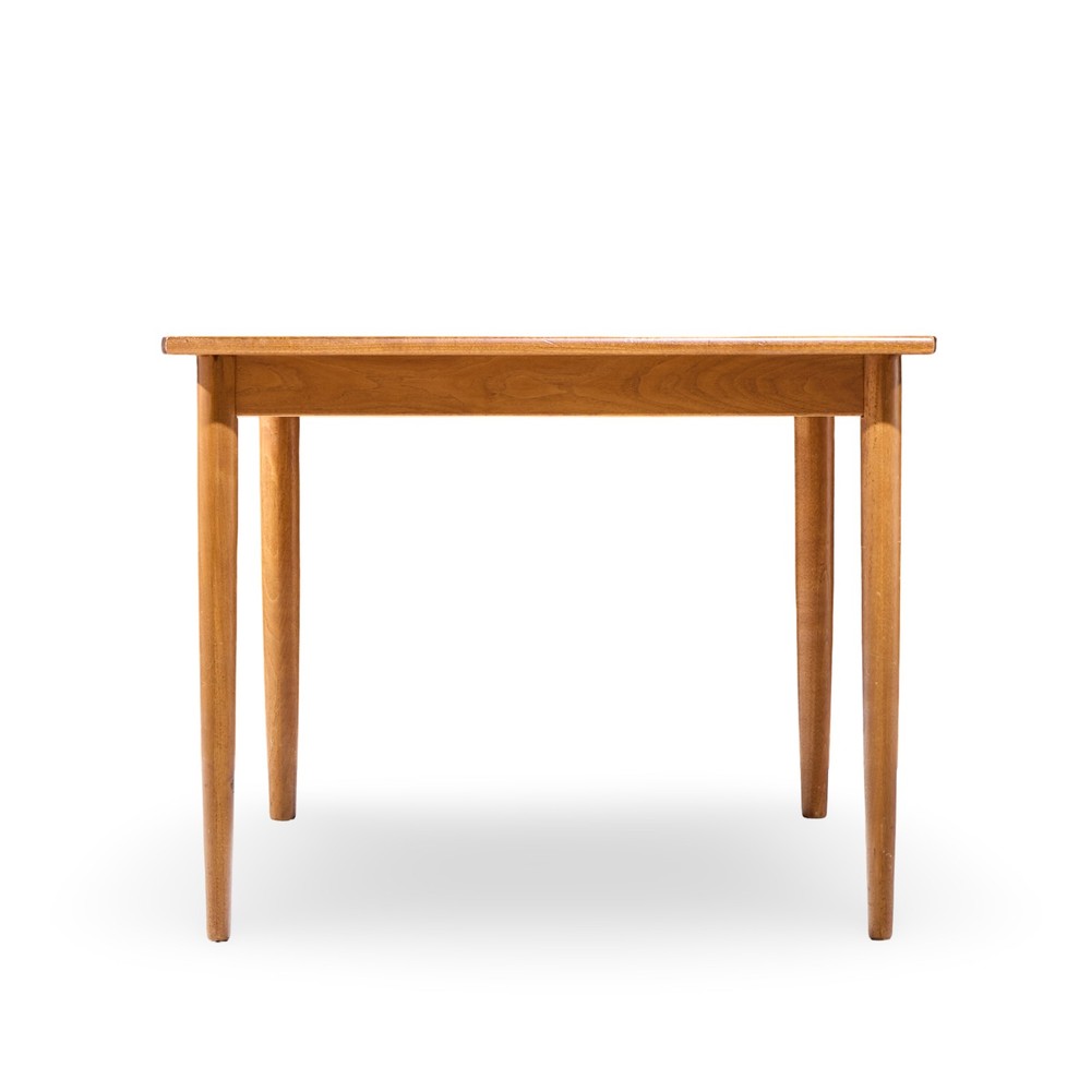 Barney Flagg for Drexel Parallel Walnut Expanding Dining Table with 2 Leaves