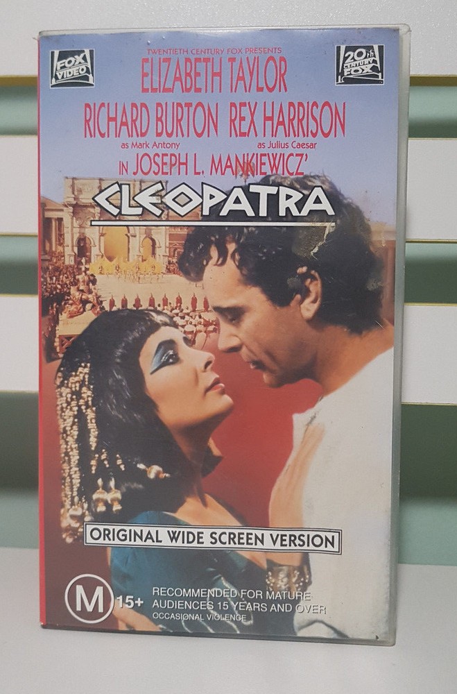 CLEOPATRA ORIGINAL WIDESCREEN VERSION VHS VIDEO FOX VIDEO TWO TAPES!