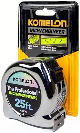 High Visibility Tape Measure 25 Ft Inch Engineer Scale