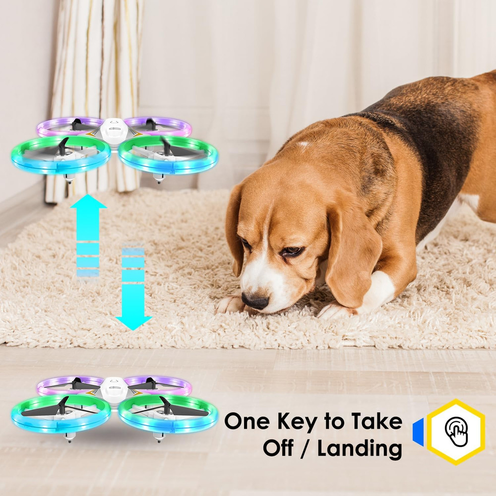 Drones for Kids, RC Drone with Cool Led Lights Mini Remote Control Beginner Dron