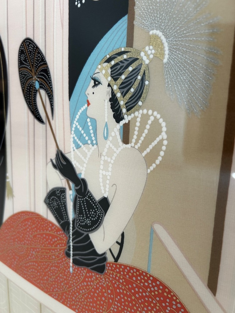 ERTE OPERA 1987, Framed, Silk, signed limited edition art - excellent.