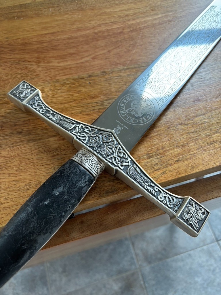 "Marto from Spain" Excalibur King Arthur Sword (With Original Booklet + Receipt)