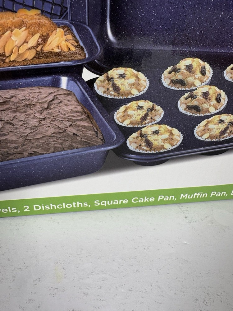 Eco Chef 12pc Bakeware Set Muffin Pan Cookie Sheet Oven Mitt Bundle NEW