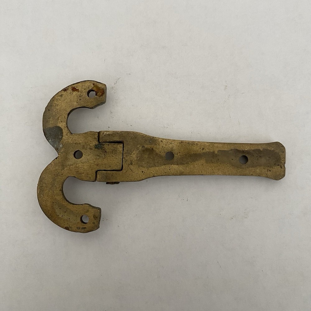 Vintage Brass Ice Box Cabinet Hinge