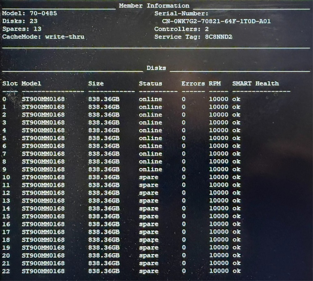 Dell EqualLogic PS4210 2U Storage Array 2x Type 19 Controller, 24x 900GB 10K SAS