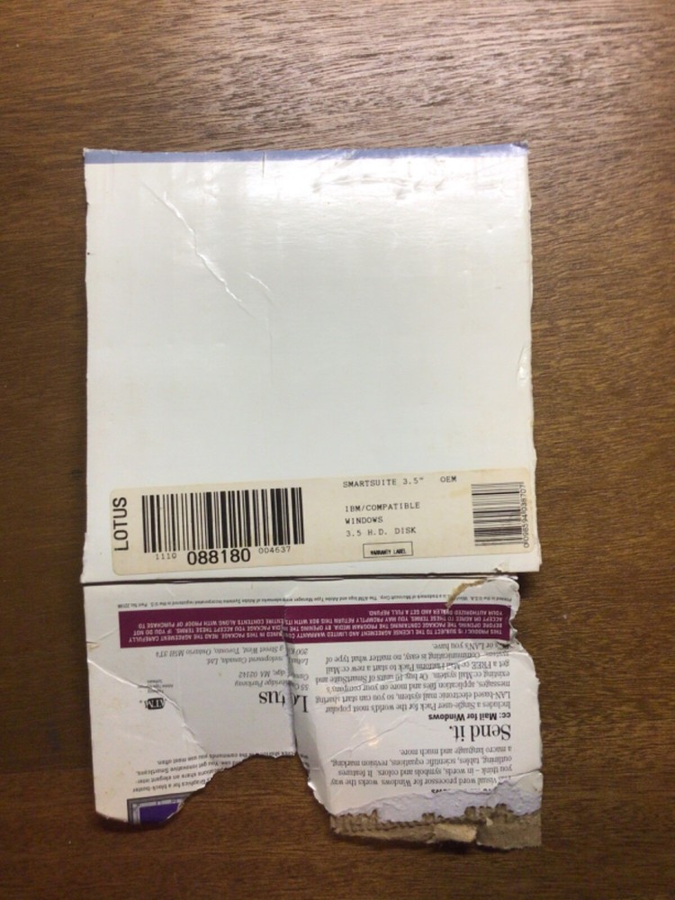 Lotus Notes 1-2-3 for Windows vers 1.1 brand new computer software