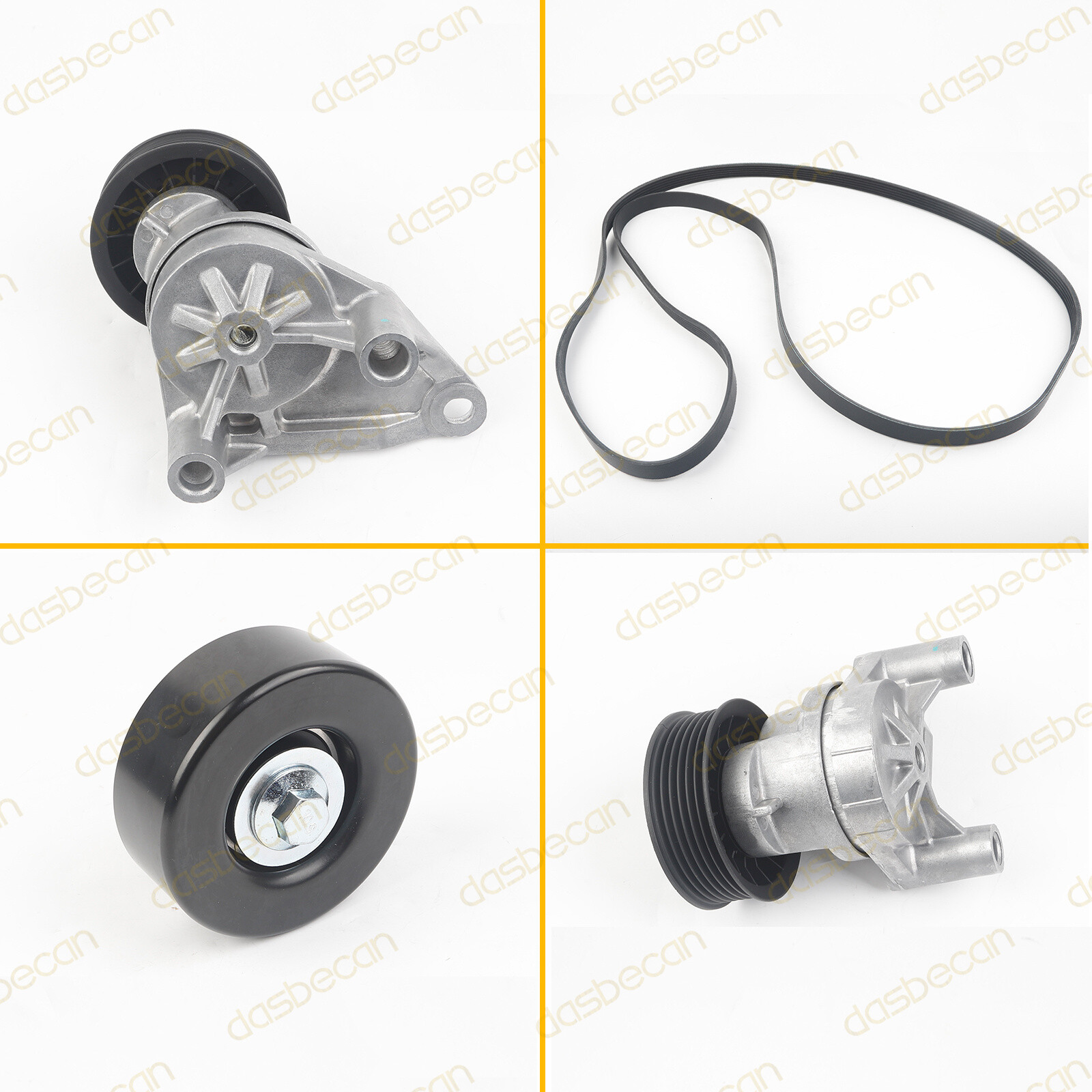 Engine Drive Belt Component Kit 90K-38158C For Chevy GMC Cadillac H2 2003-2008