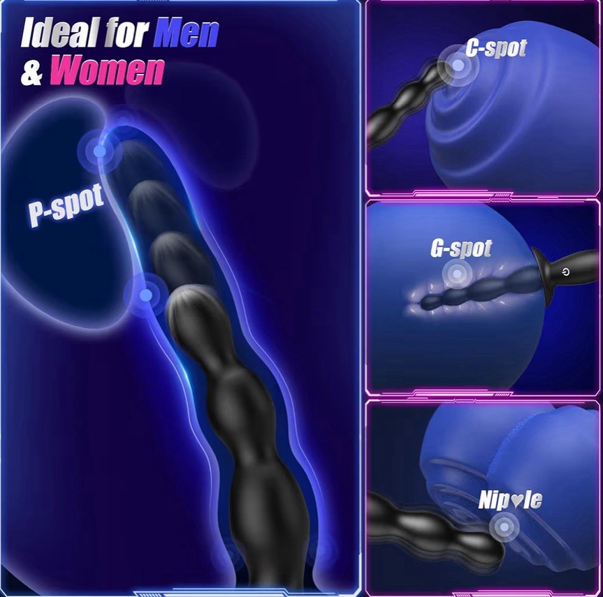 BEISAR Anal Vibrator Beginner-Friendly 10 Vibrating Butt Plug with APP Control