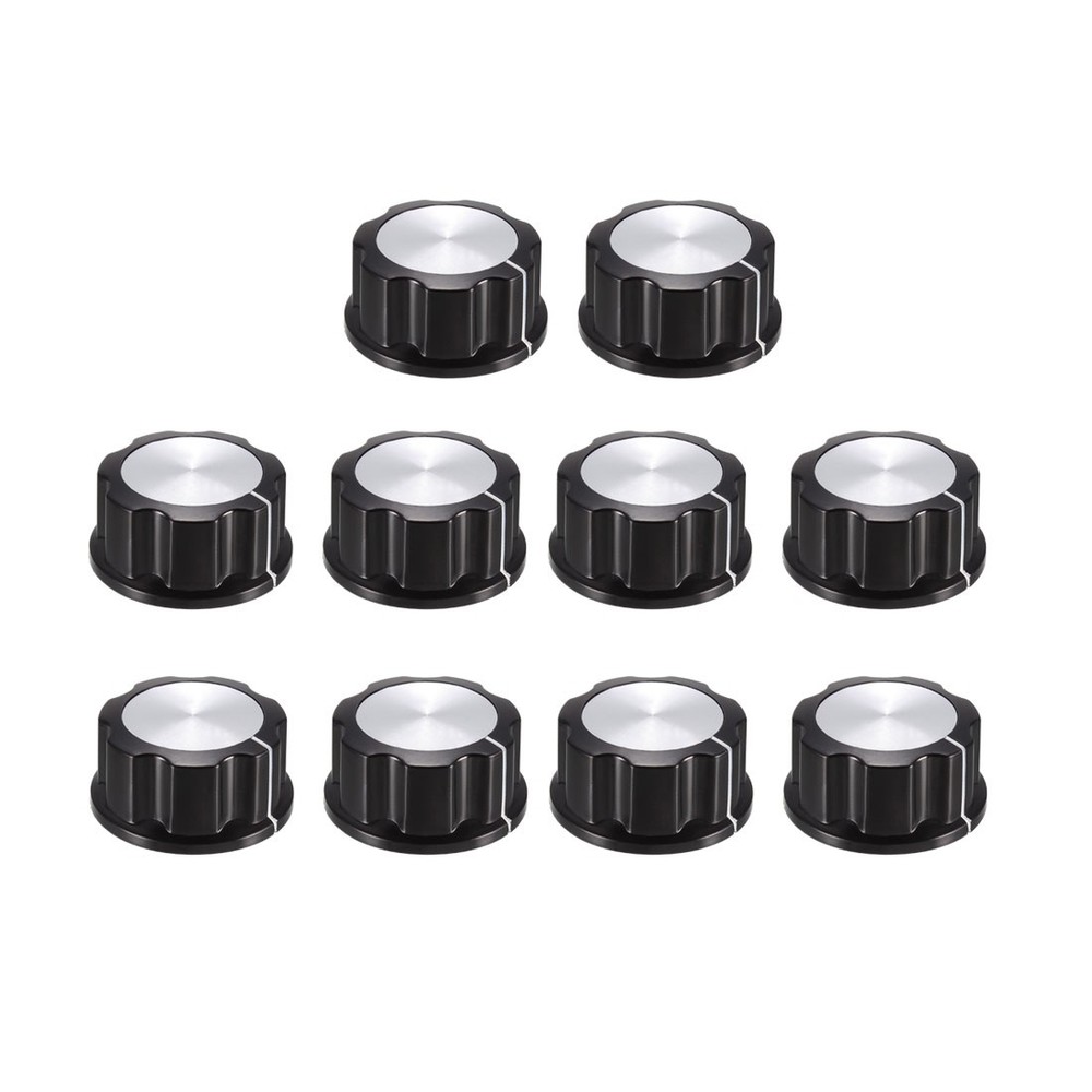 10Pcs Speaker Control Knob Power Amplifier Knob 33mm Dia. Rotary Knobs