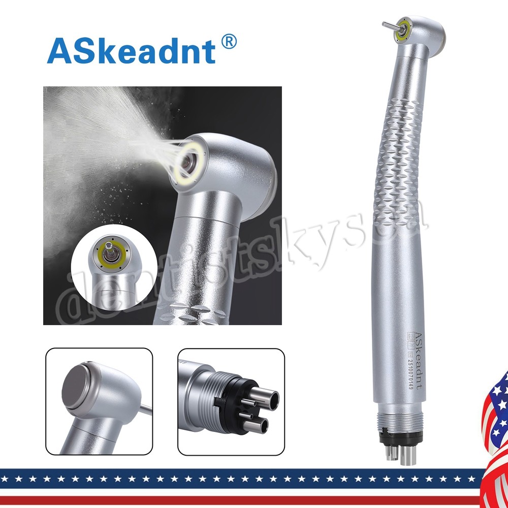 Dental Ring LED Optic High Speed Handpiece E-Generator Shadowless 4 Hole