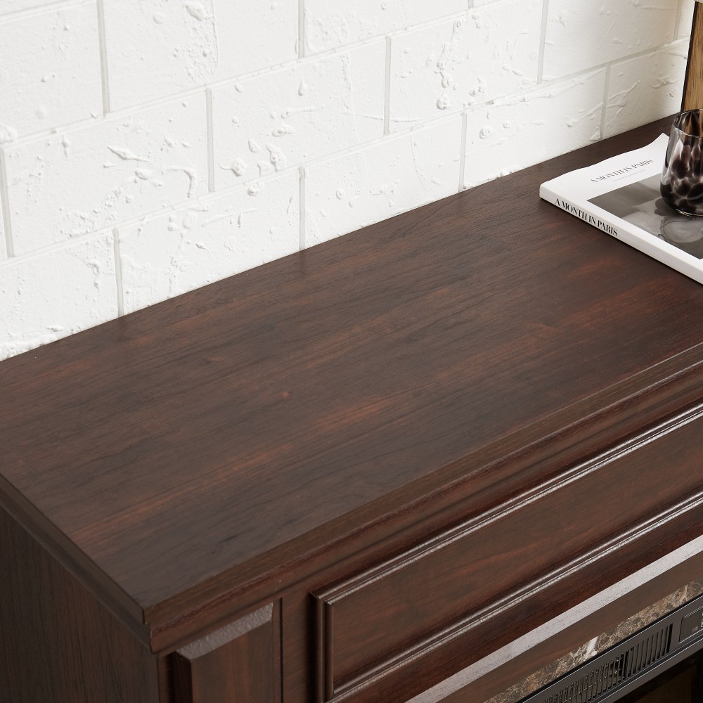 23" Electric Fireplace Mantel with Insert & Remote Control, Cherry