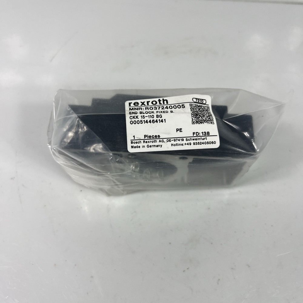 Rexroth R037240005 Linear End Block Fixed B NEW