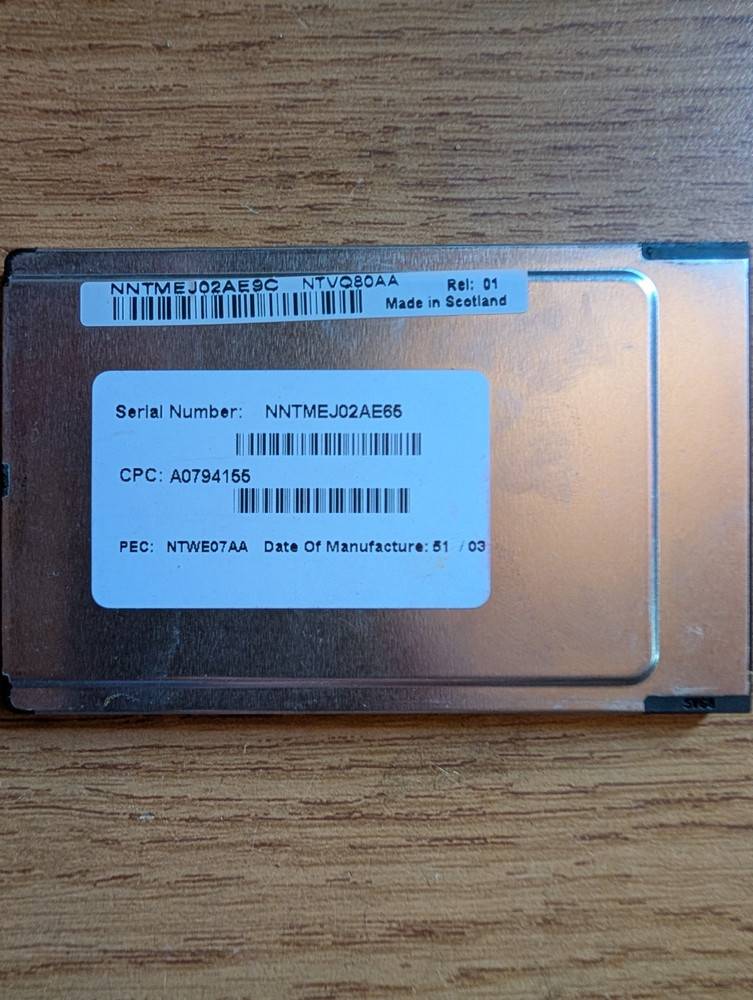 Nortel NTMF93 INTELIGENT CoProcessor Card REL 01