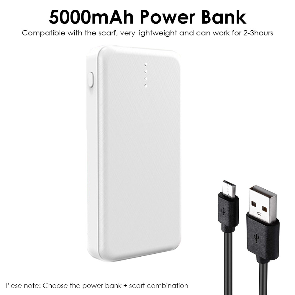 Neck Heating Pad Heated Scarf Electric Far Infrared Cordless Warmer Power Bank