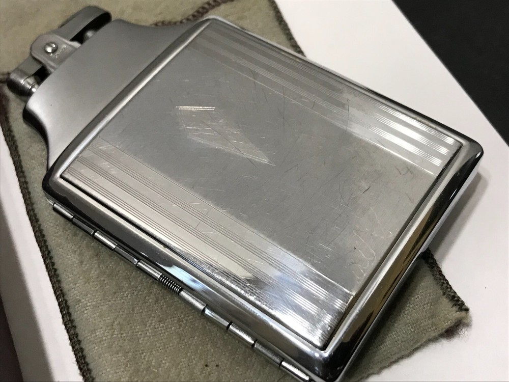 Vintage Ronson Mastercase Lighter Cigarette Case Combo - Inscribed