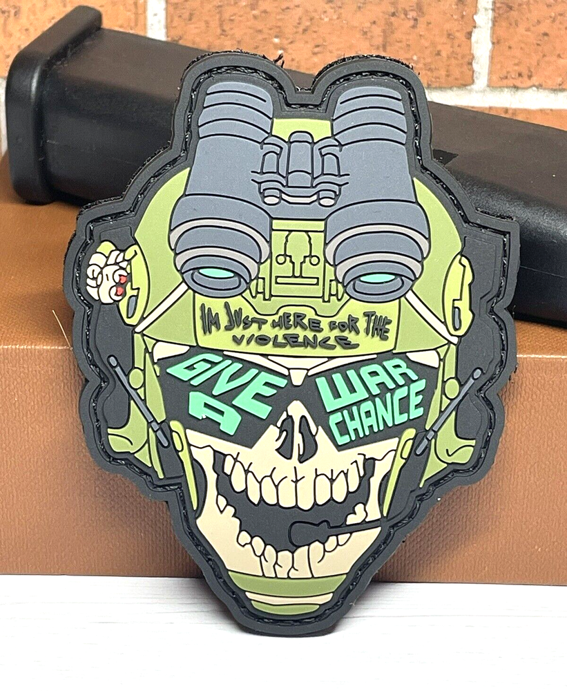 Tactical Morale Patch - PVC Military Skull Patch - Army Skull Gun Patch