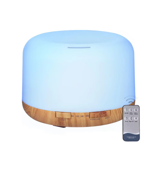 500ML USB Wood Grain Aroma Diffuser, Essential Oil Diffuser, Air Humidifier