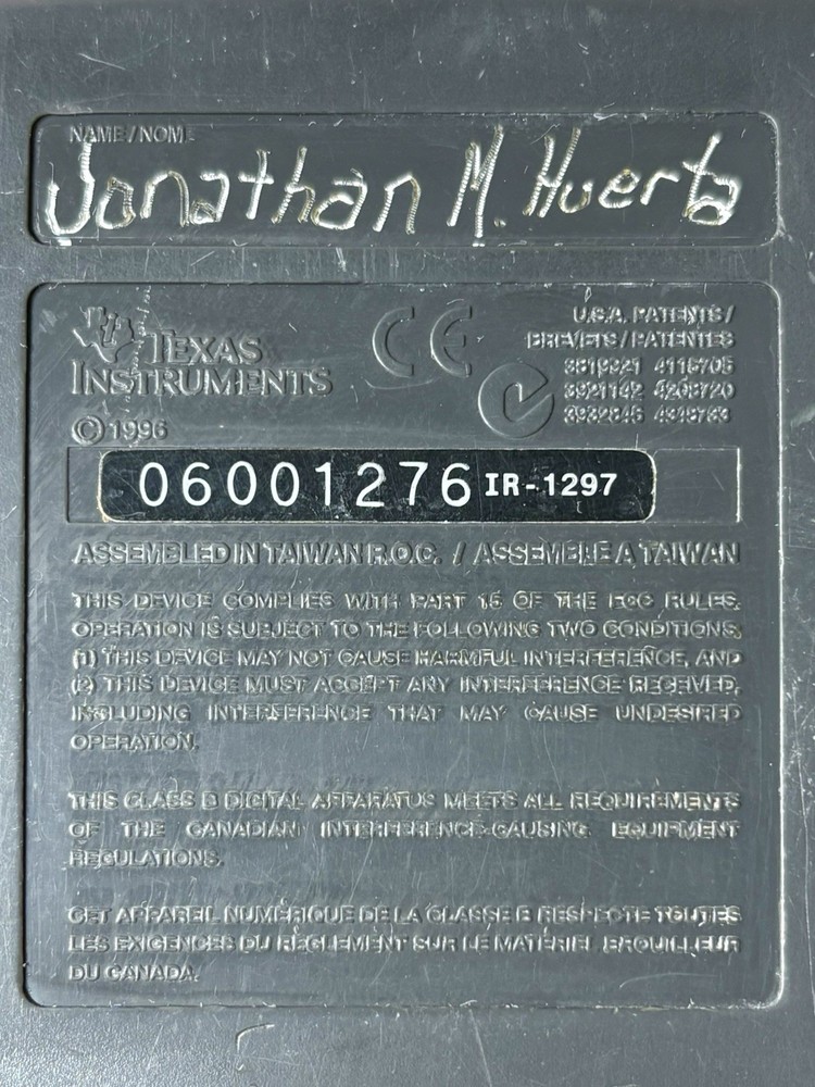 Texas Instruments TI-83 Graphing Calculator Working but has Lines on Screen