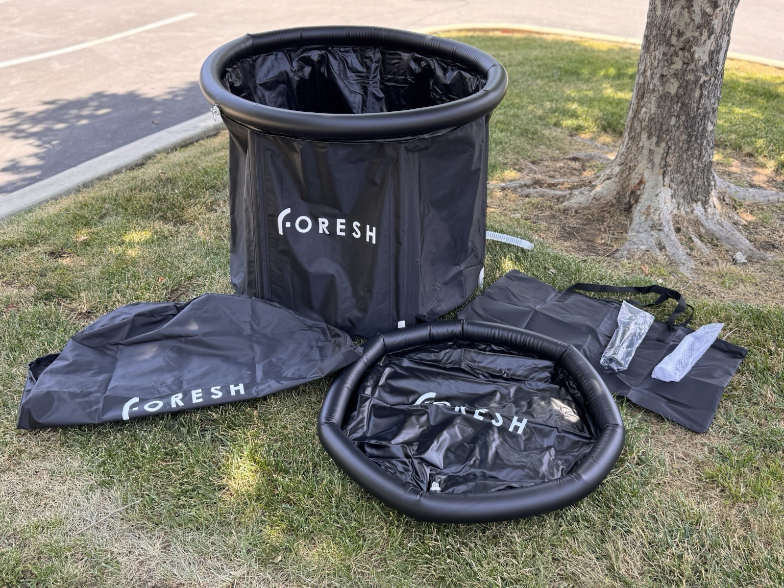 Foresh Large Ice Bath Cold Plunge Tub Premium Portable Recovery Tub