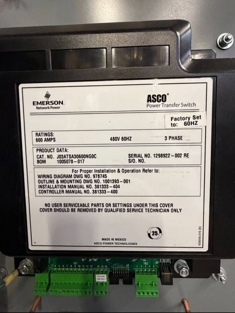 Detroit Diesel Automatic Transfer Switch