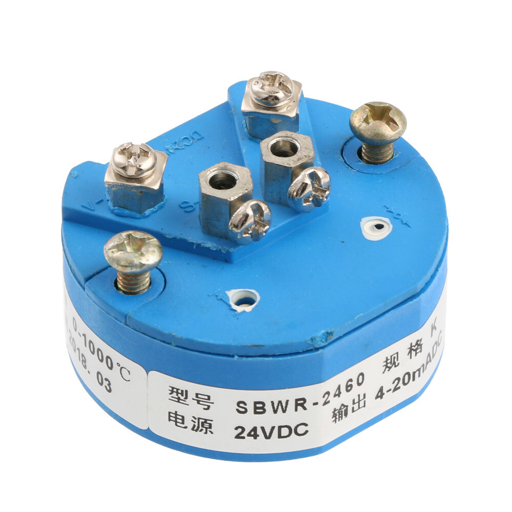 5PCS DC 24V 0-1000℃ K Type Temperature Sensor Transmitter Output 4 -20mA
