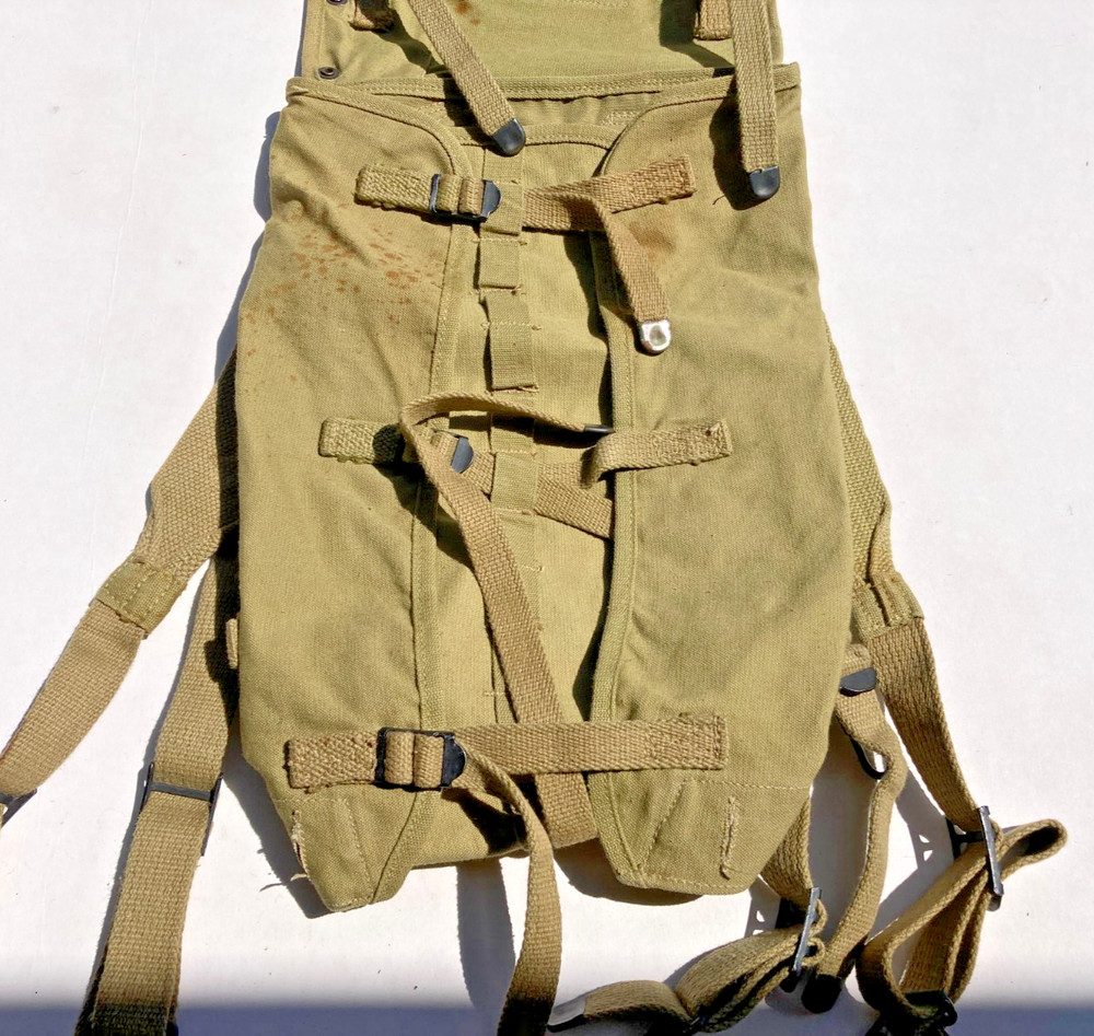 ORIGINAL WWII US ARMY Military M1928 COMBAT FIELD HAVERSACK BACKPACK Field Gear
