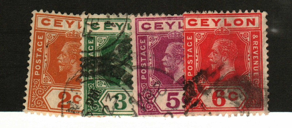 Ceylon #201-4 used