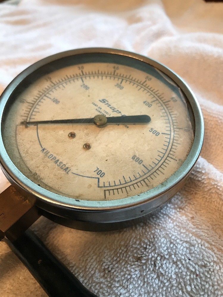 Snap On 100PSI Kilopascal Compression Gauge Vintage Parts Tools