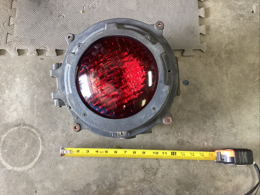 vintage railroad signal light