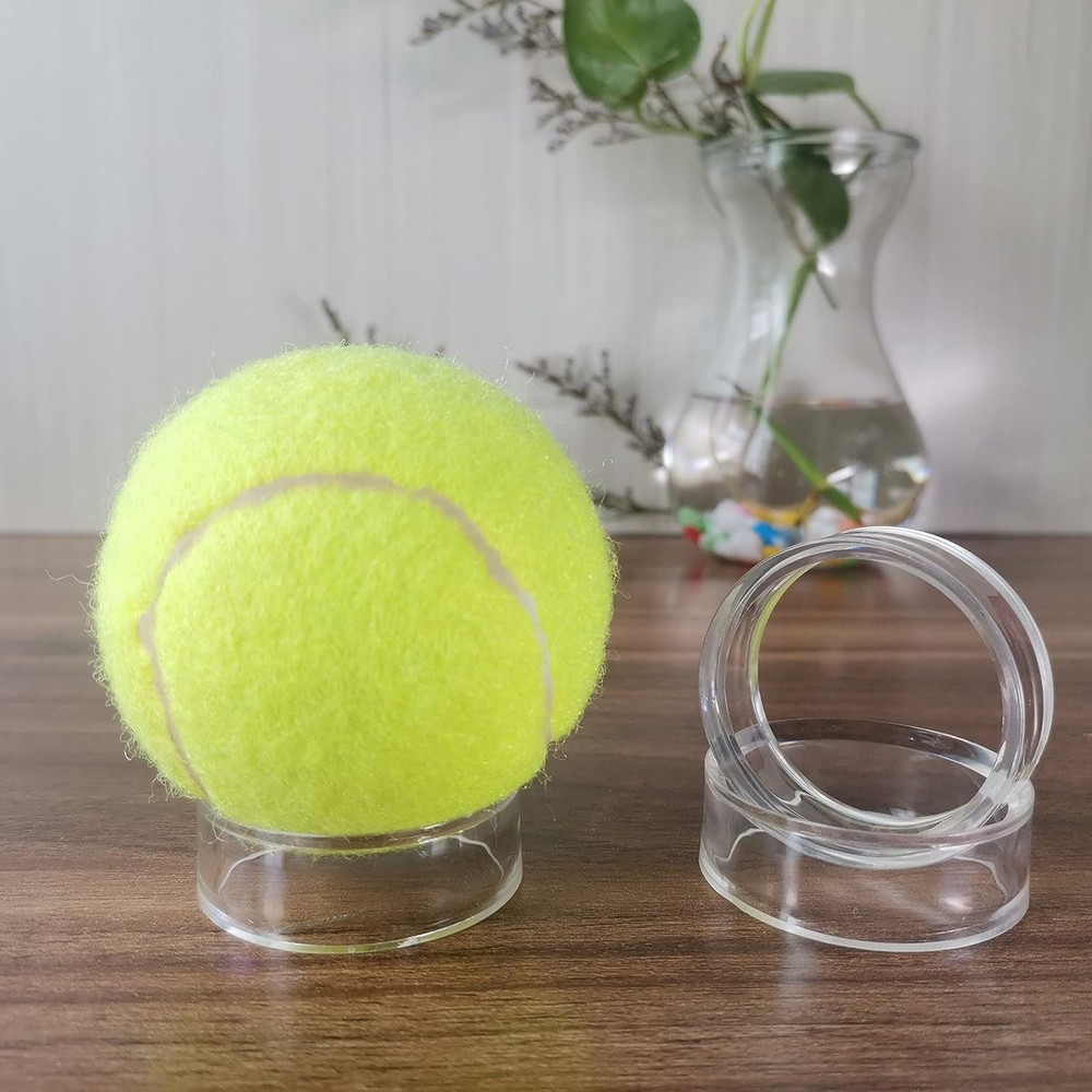 (48 Pack) Baseball Display Stand,Spheres Holder, Clear Ring, clear