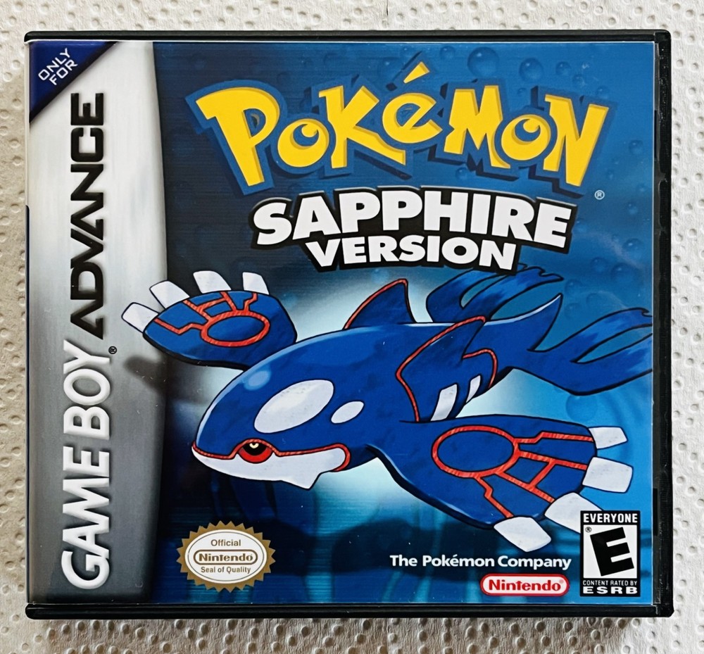 Pokemon Sapphire Version Case Only Game Boy Box Pokémon Nintendo DS Case Sized